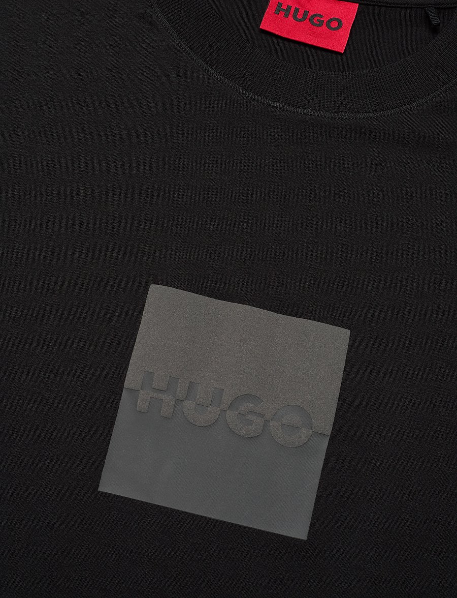 HUGO - Dusplit - kurzärmelige t-shirts - black - 2
