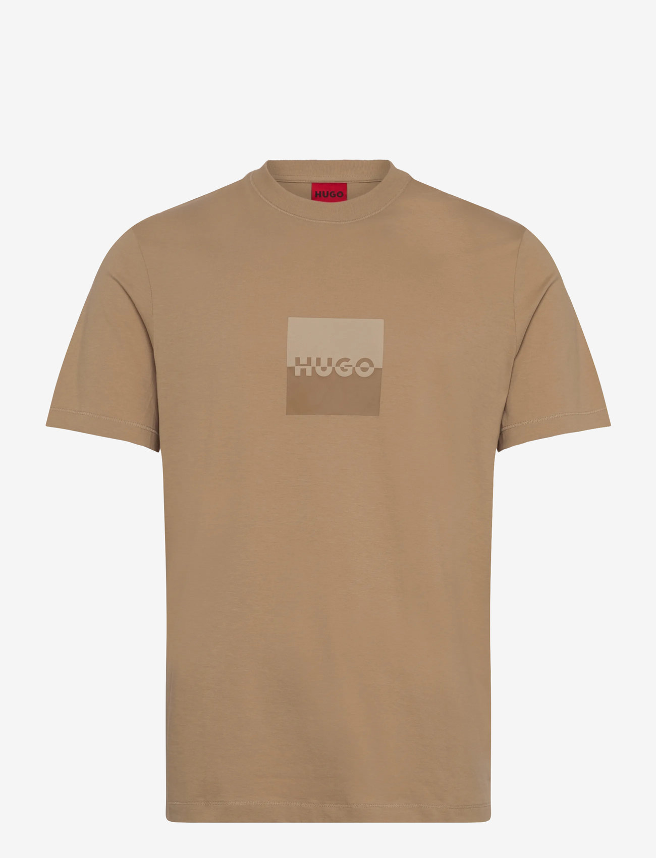 HUGO - Dusplit - kortærmede t-shirts - medium beige - 0