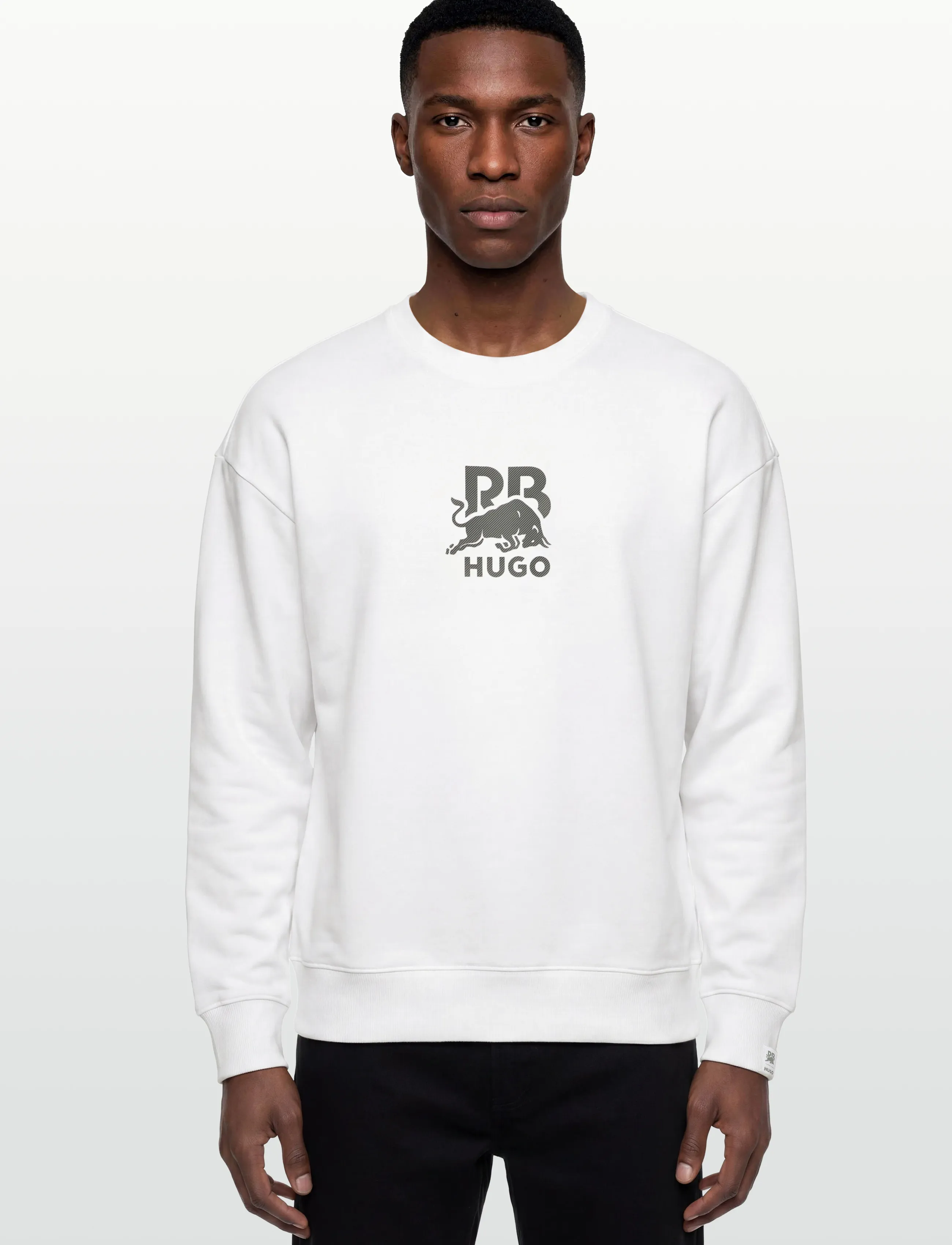 HUGO - Dahrain_RB - sweatshirts - white - 3