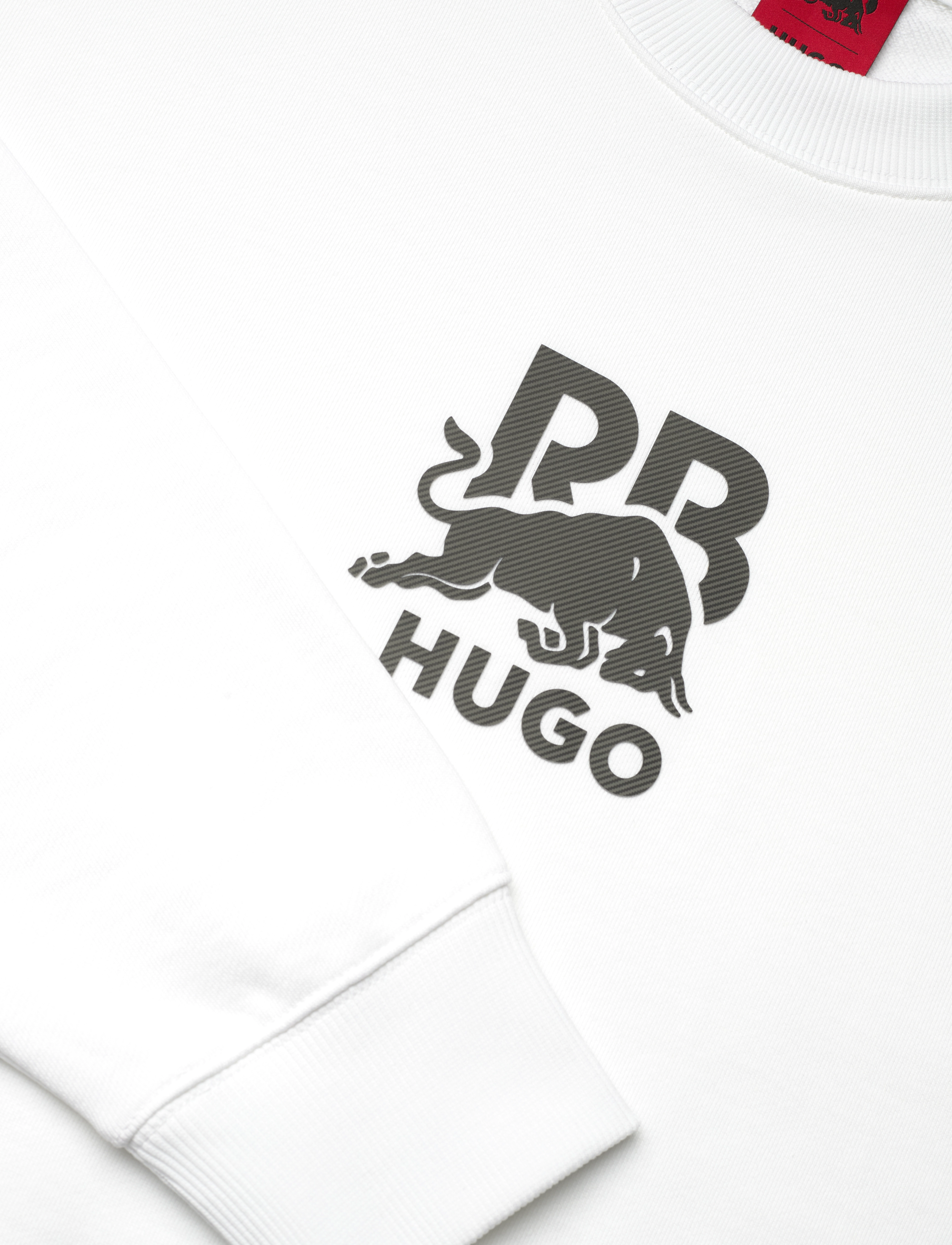 HUGO - Dahrain_RB - sweatshirts - white - 2