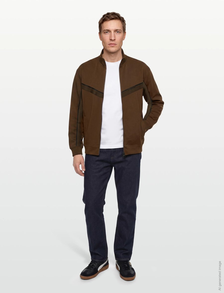 HUGO - Dingmoor - sweatshirts - medium brown - 0