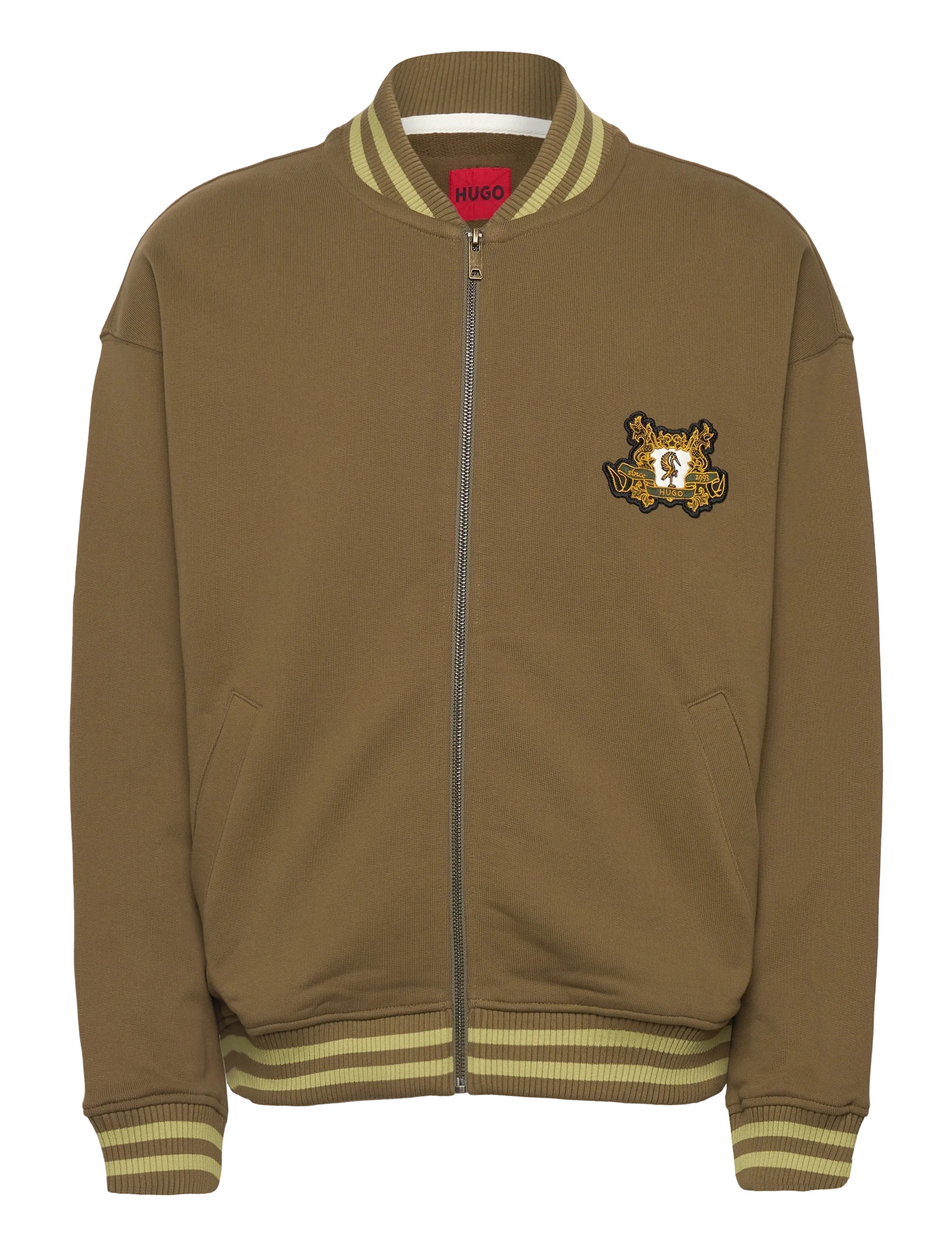 HUGO Dugbyzip - Overtøj - OPEN GREEN / brown
