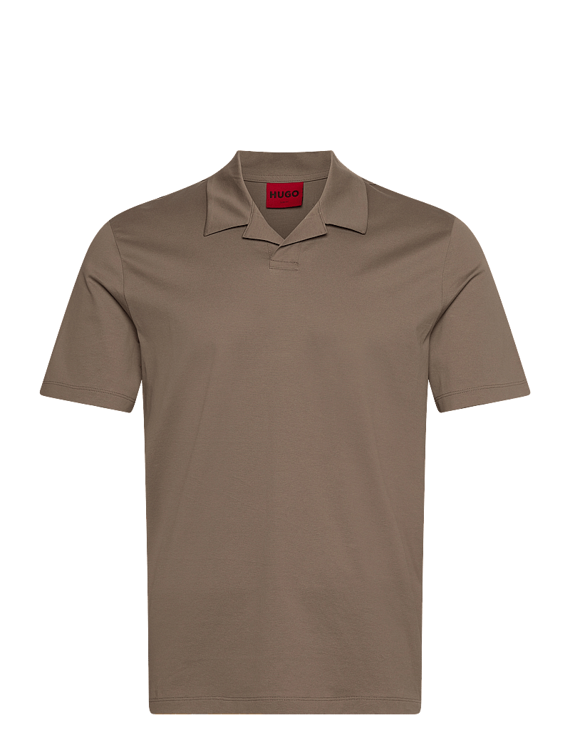 HUGO - Dimerspolo - kortærmede poloer - medium brown - 0