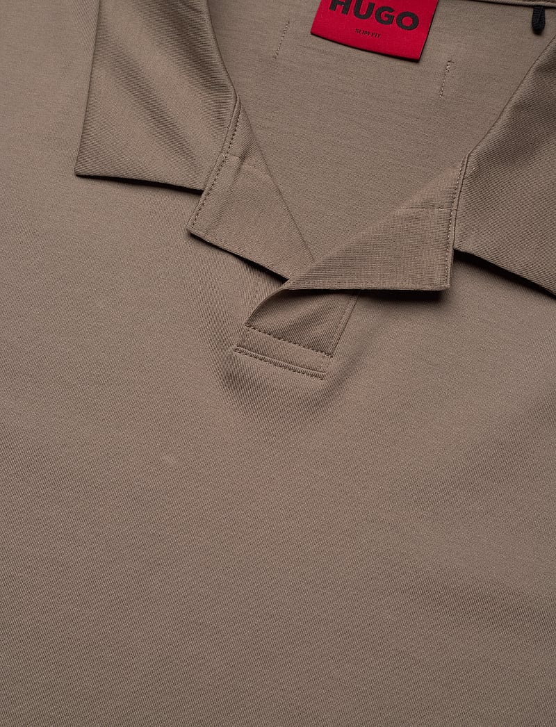 HUGO - Dimerspolo - kortærmede poloer - medium brown - 2