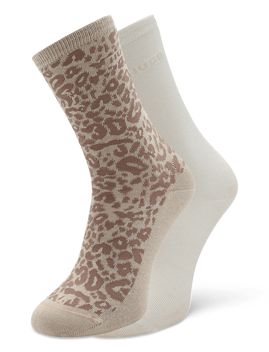 HUGO - 2P RS LEO LOGO CC W - klassikalised sokid - light/pastel brown - 0