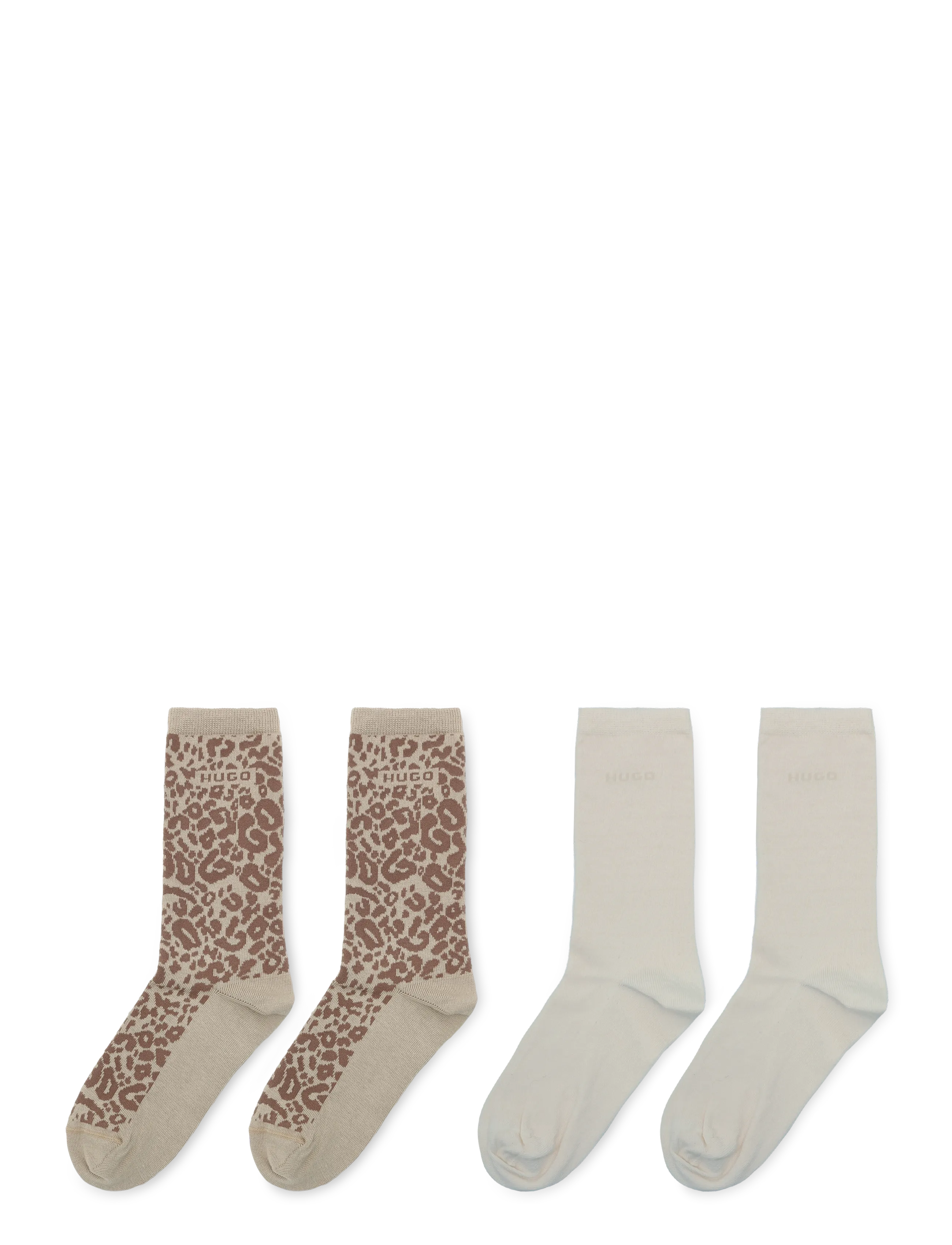 HUGO - 2P RS LEO LOGO CC W - klassikalised sokid - light/pastel brown - 1