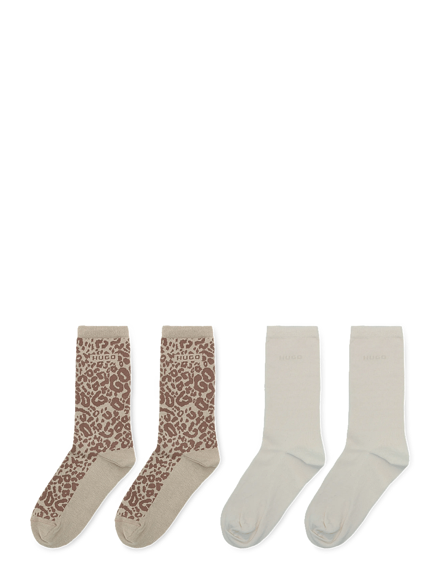 HUGO - 2P RS LEO LOGO CC W - klassikalised sokid - light/pastel brown - 1