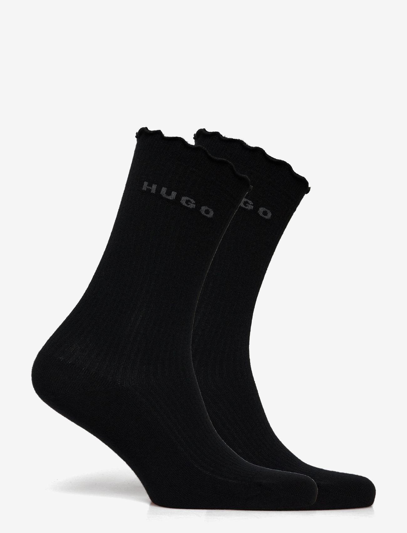 HUGO - 2P RS LETTUCE CC W - klassikalised sokid - black - 1