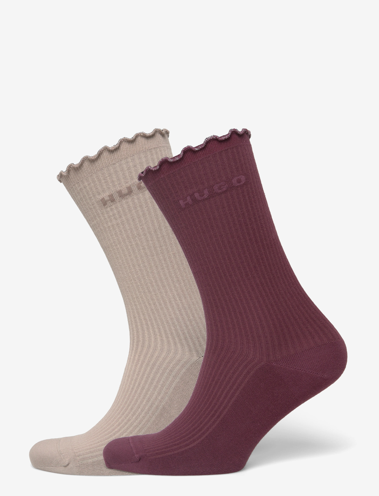 HUGO - 2P RS LETTUCE CC W - klassikalised sokid - dark purple - 0