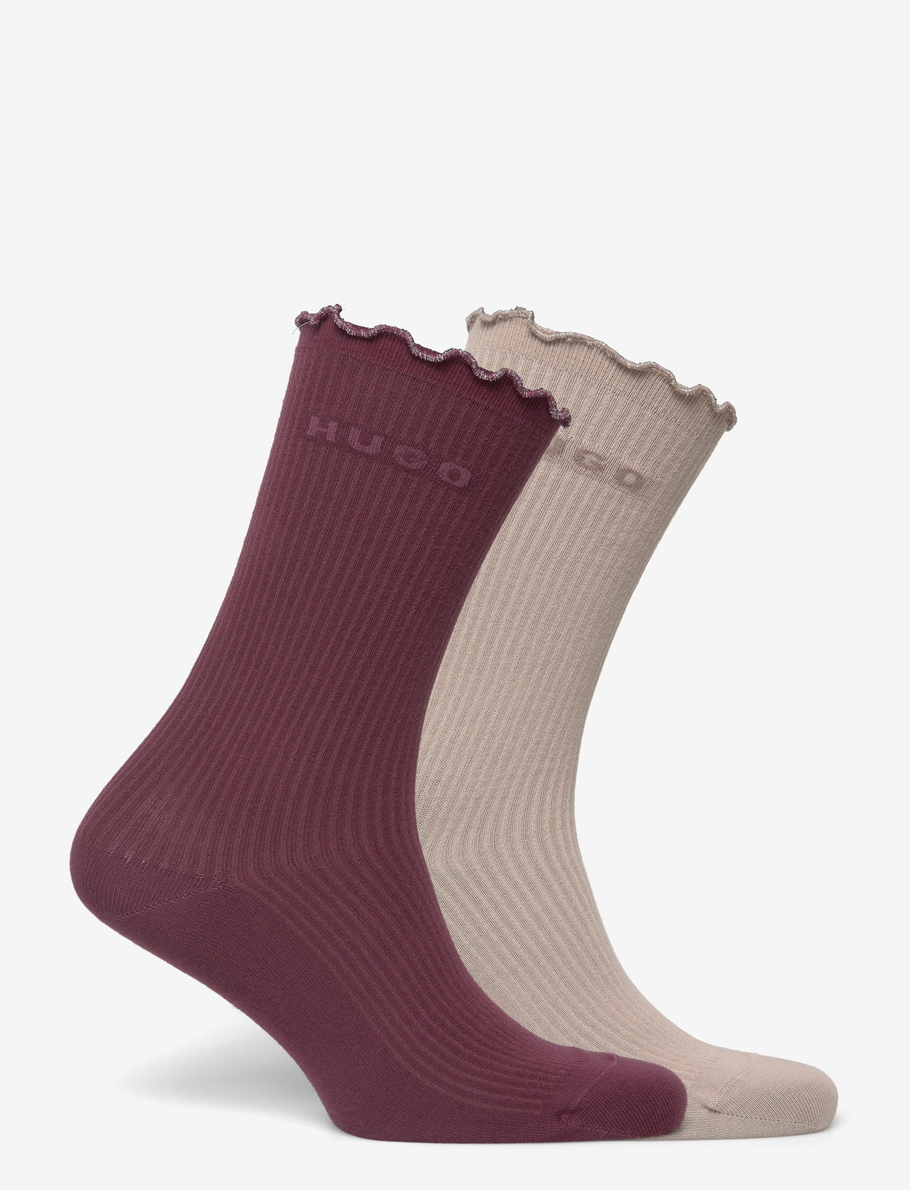 HUGO - 2P RS LETTUCE CC W - klassikalised sokid - dark purple - 1