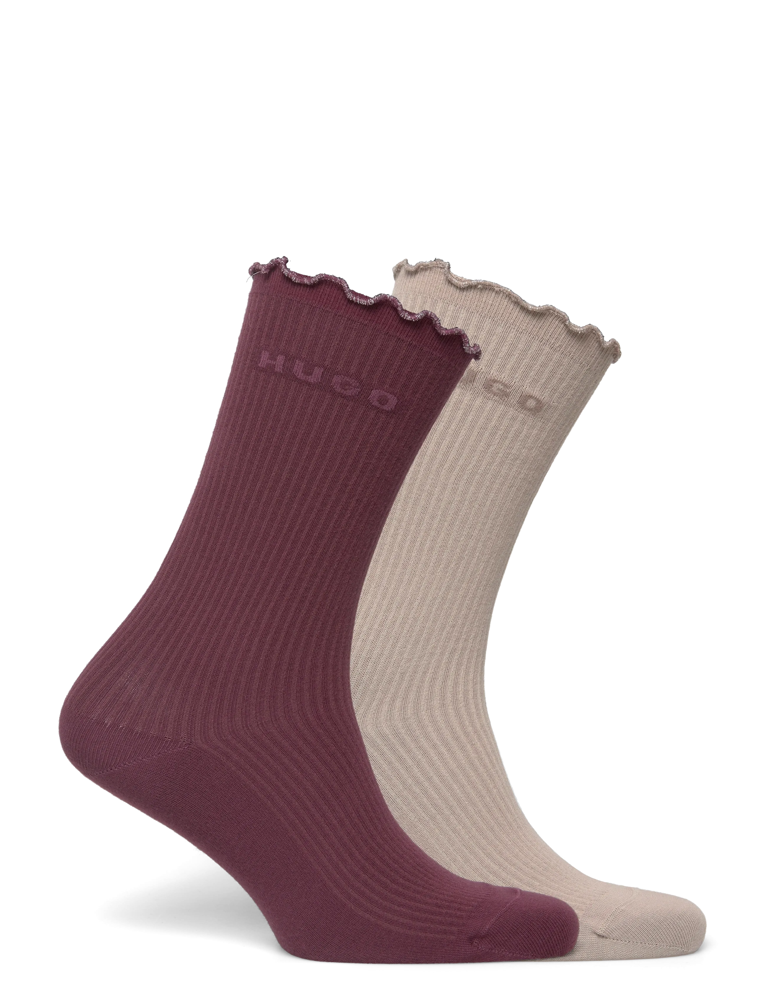 HUGO - 2P RS LETTUCE CC W - vanliga strumpor - dark purple - 1
