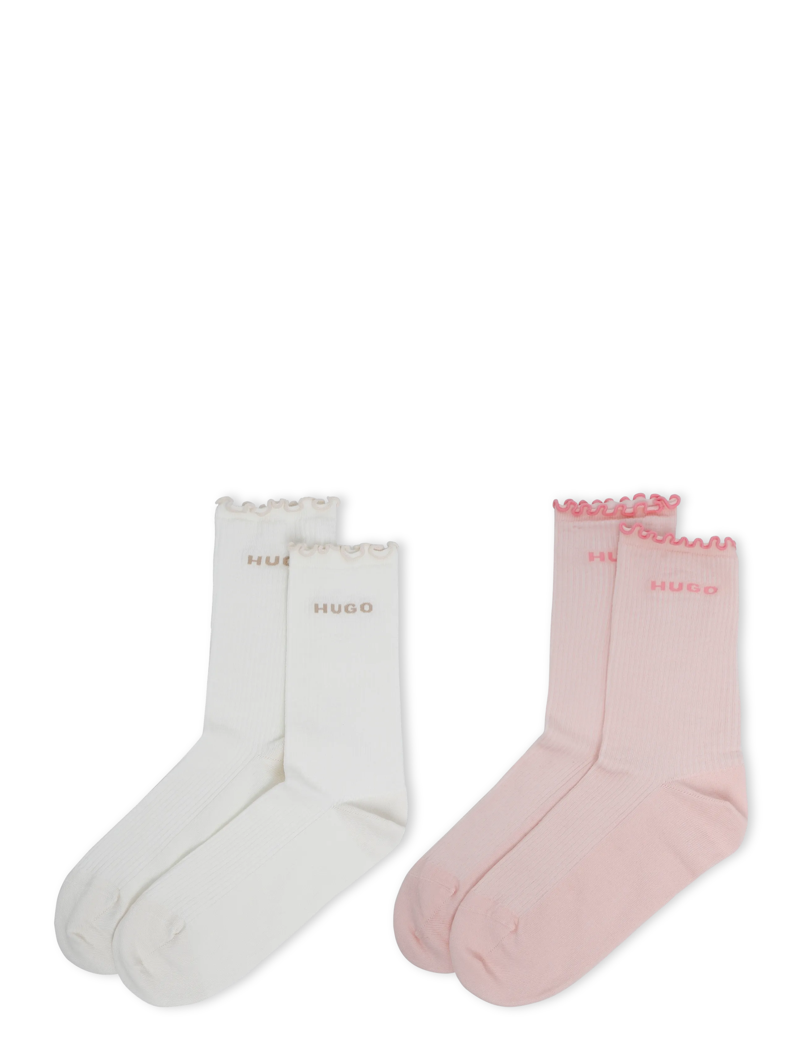 HUGO - 2P RS LETTUCE CC W - almindelige strømper - light/pastel pink - 1