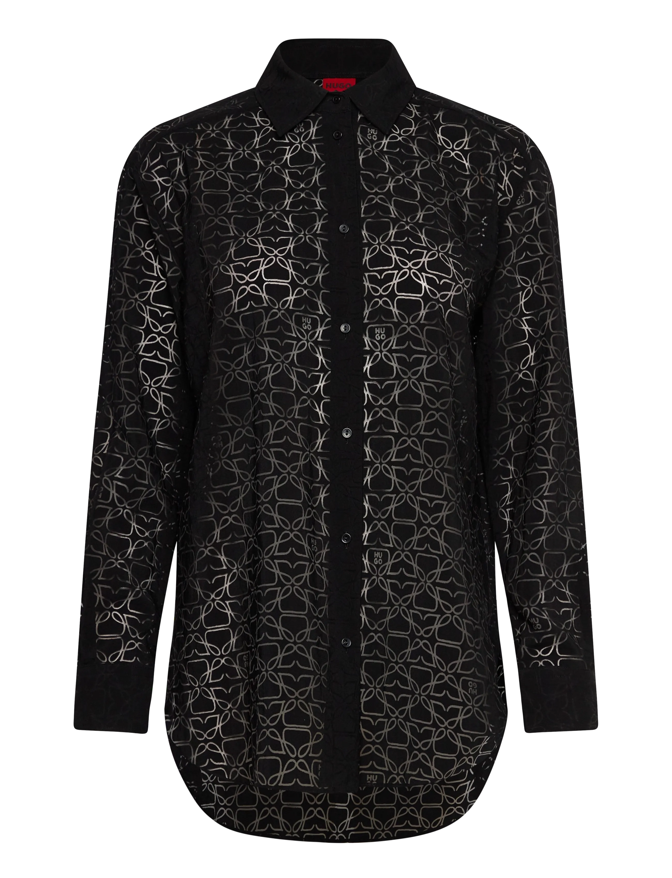 HUGO The Oversize Shirt Schwarz - 38 - Damen