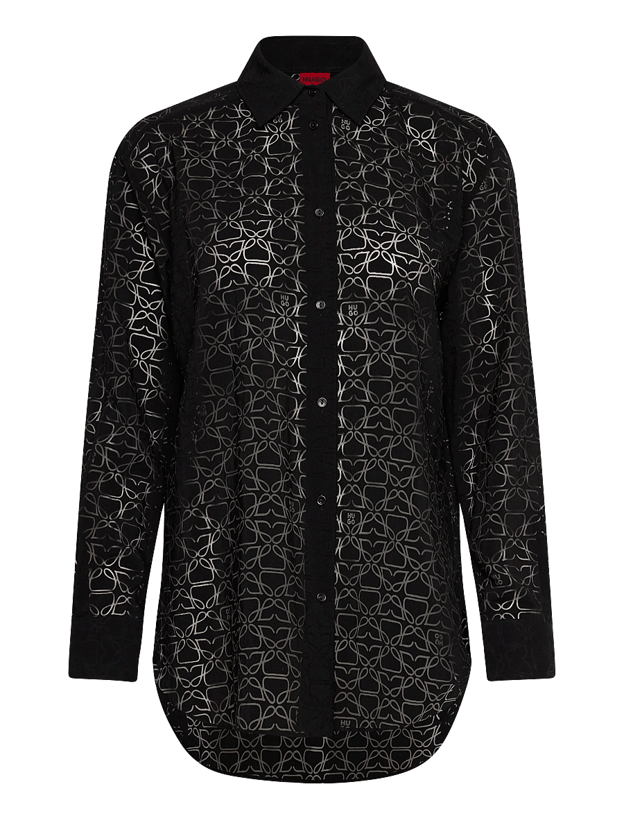 HUGO - The Oversize Shirt - langärmlige hemden - open miscellaneous - 0