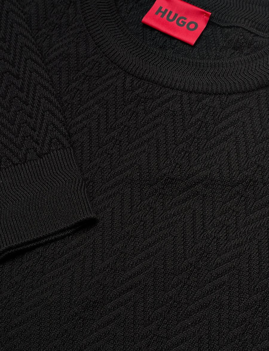HUGO - Simo - round necks - black - 2