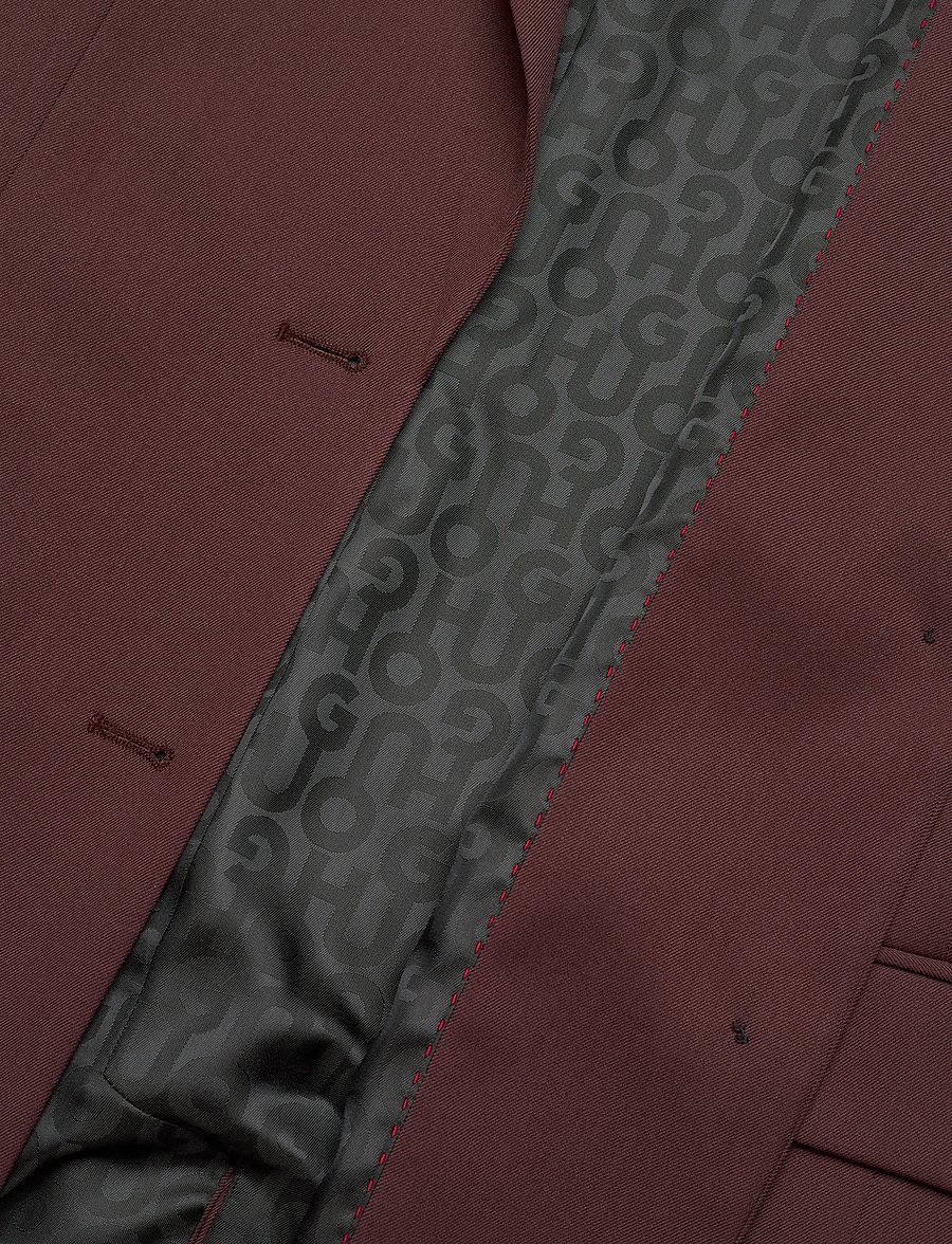 HUGO - Arosea - einreihige blazer - dark brown - 4