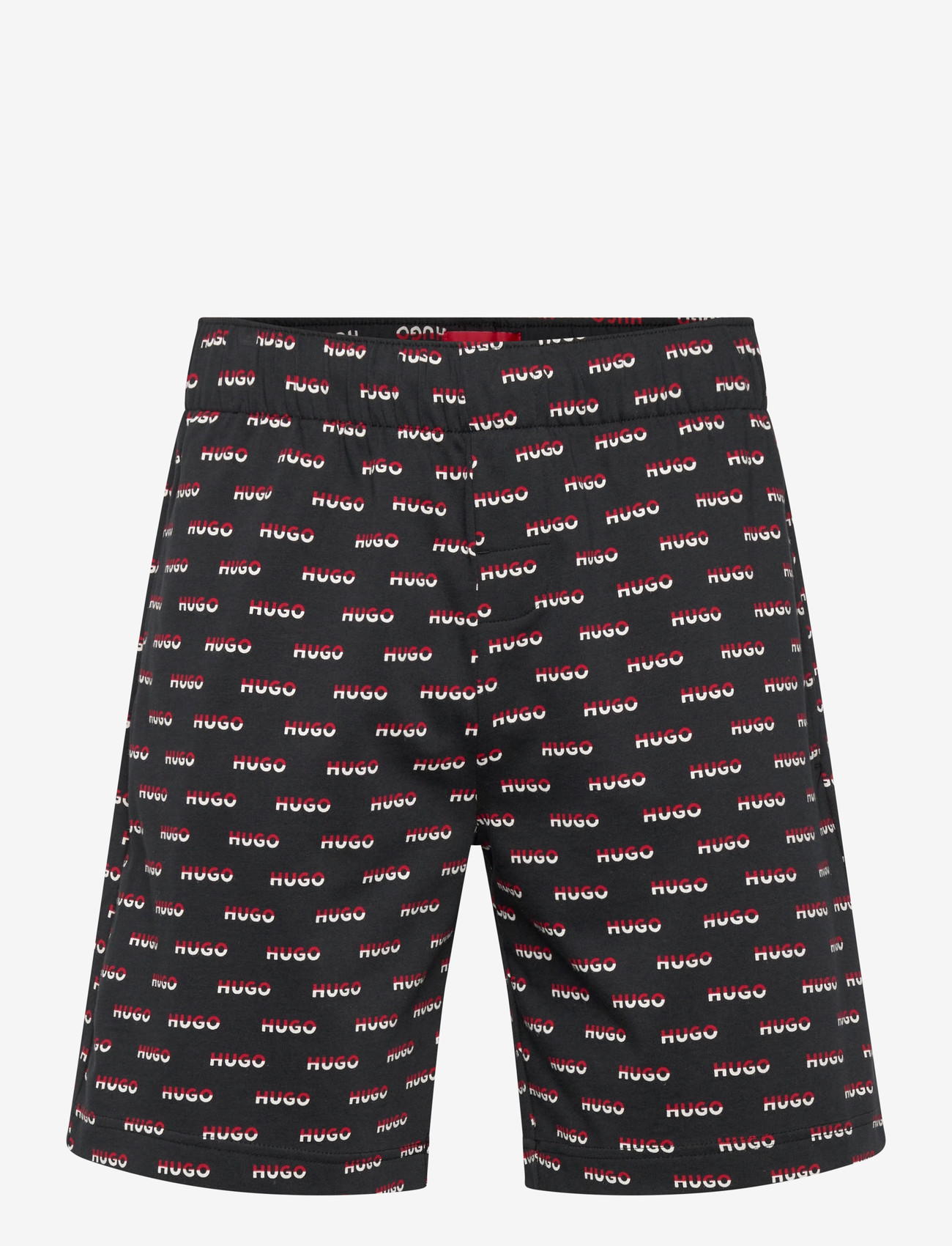 HUGO - SPLIT LOGO_SHORTS - pysjamasunderdeler - black - 0