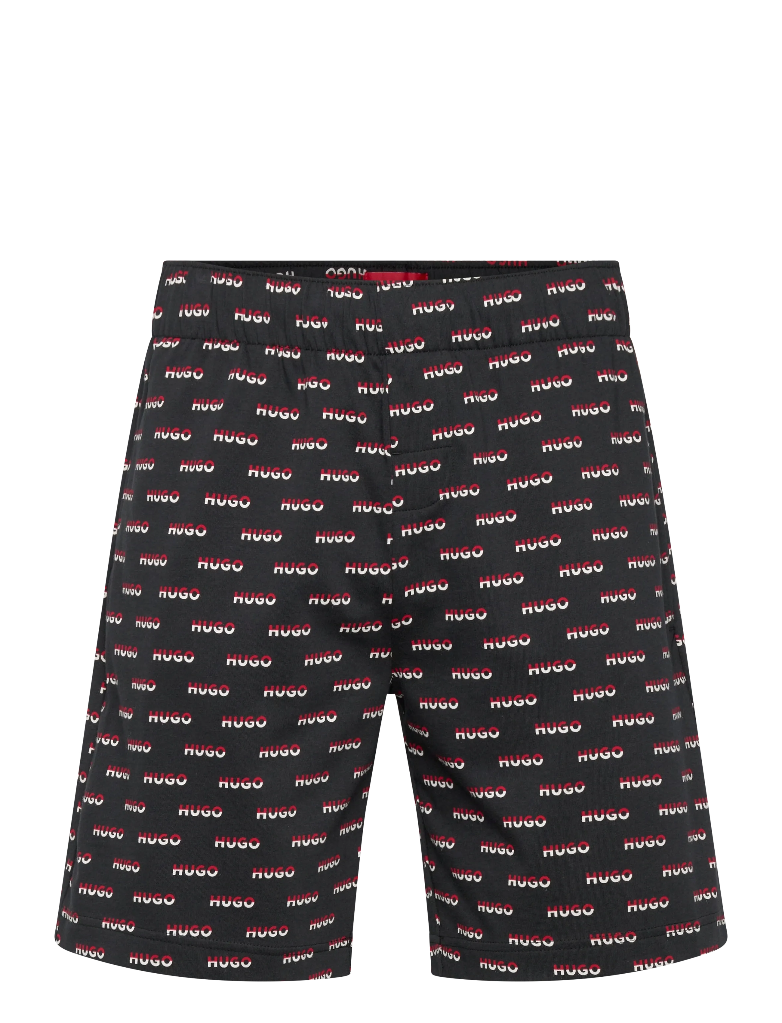 HUGO SPLIT LOGO_SHORTS - BOSS - BLACK / black