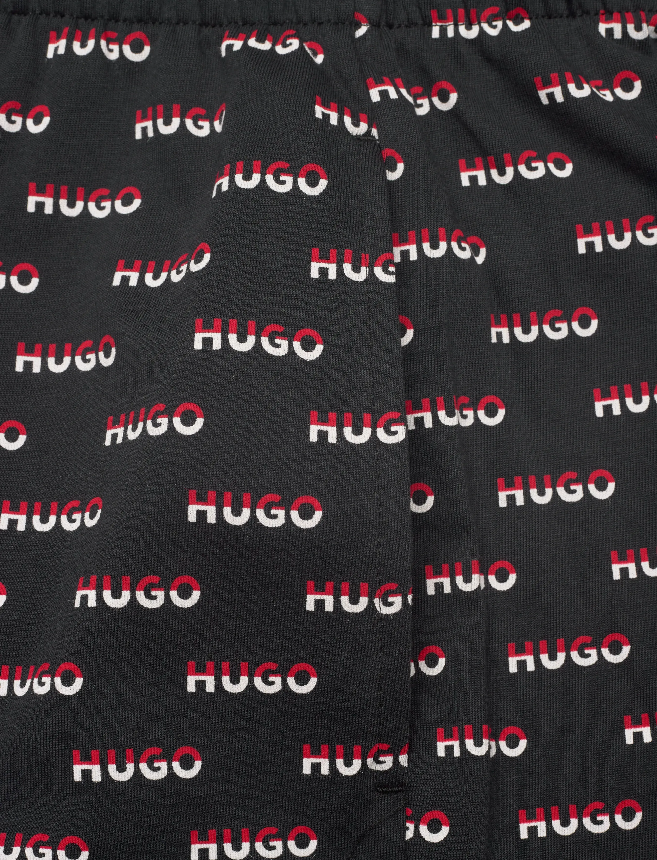 HUGO - SPLIT LOGO_SHORTS - black - 2