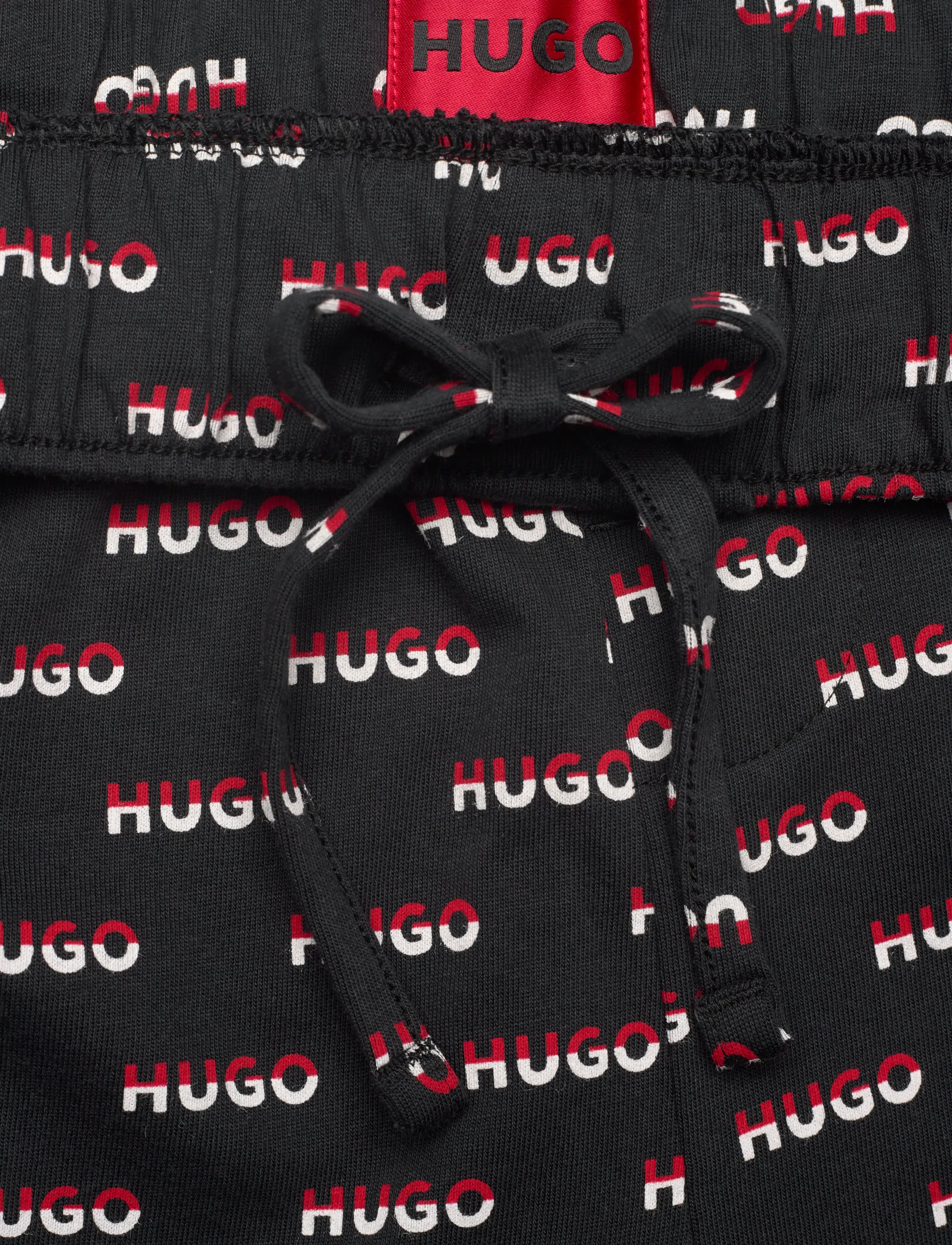 HUGO - SPLIT LOGO_SHORTS - black - 3