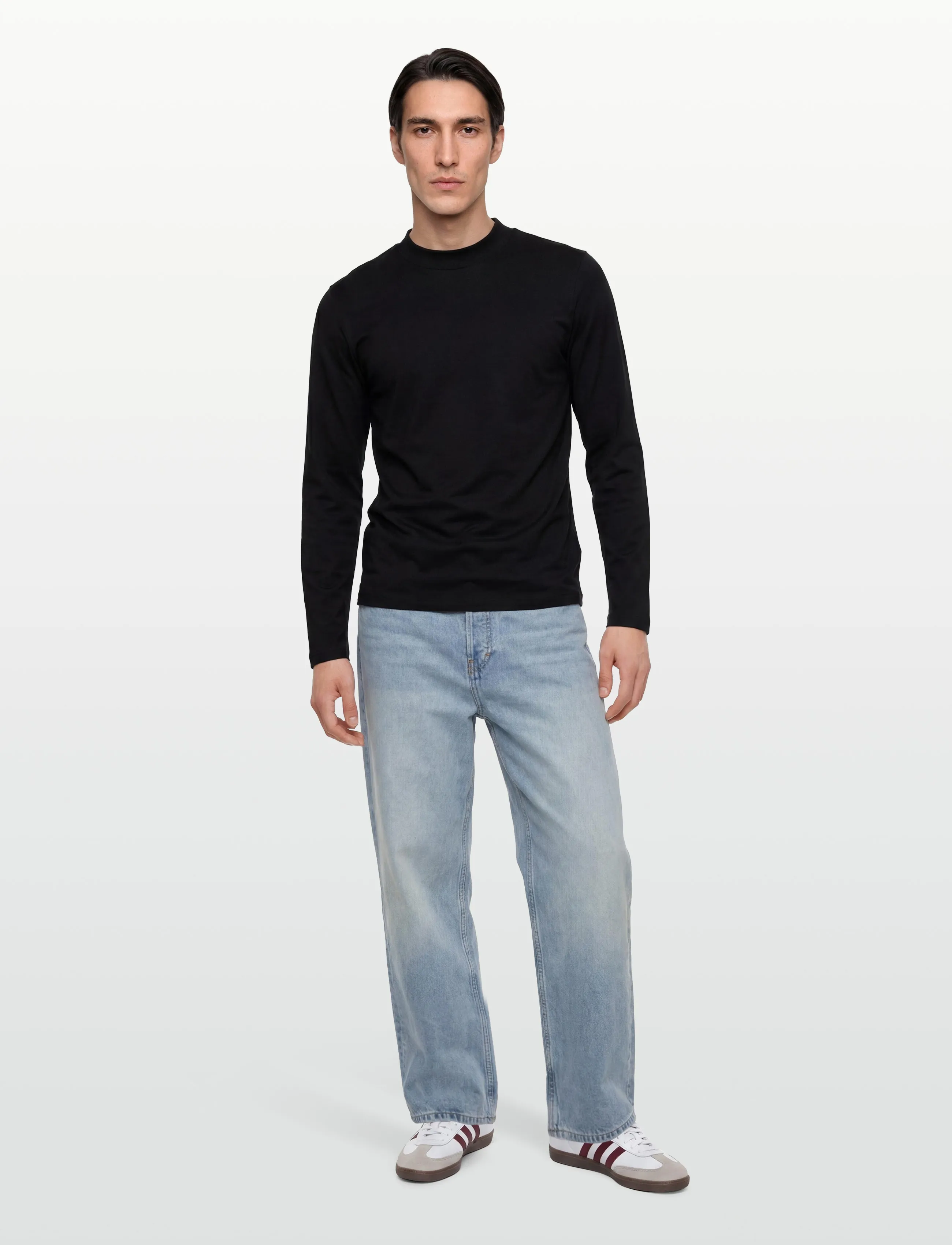HUGO Dimersolo, S, Black, Strik > Rullekraves, Herre