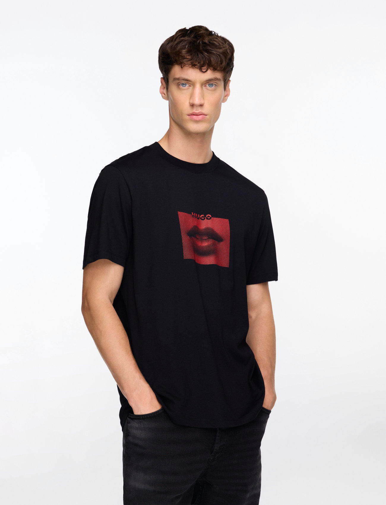 HUGO - Deterni - kurzärmelig - black - 0