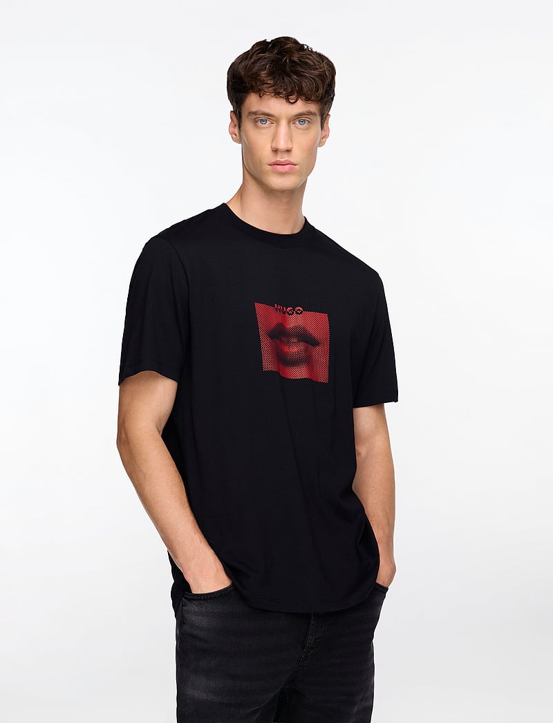 HUGO - Deterni - kurzärmelig - black - 0