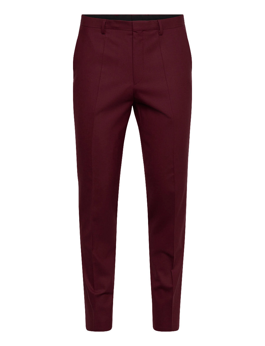 HUGO - Hesten253X - kostymbyxor - dark red - 1