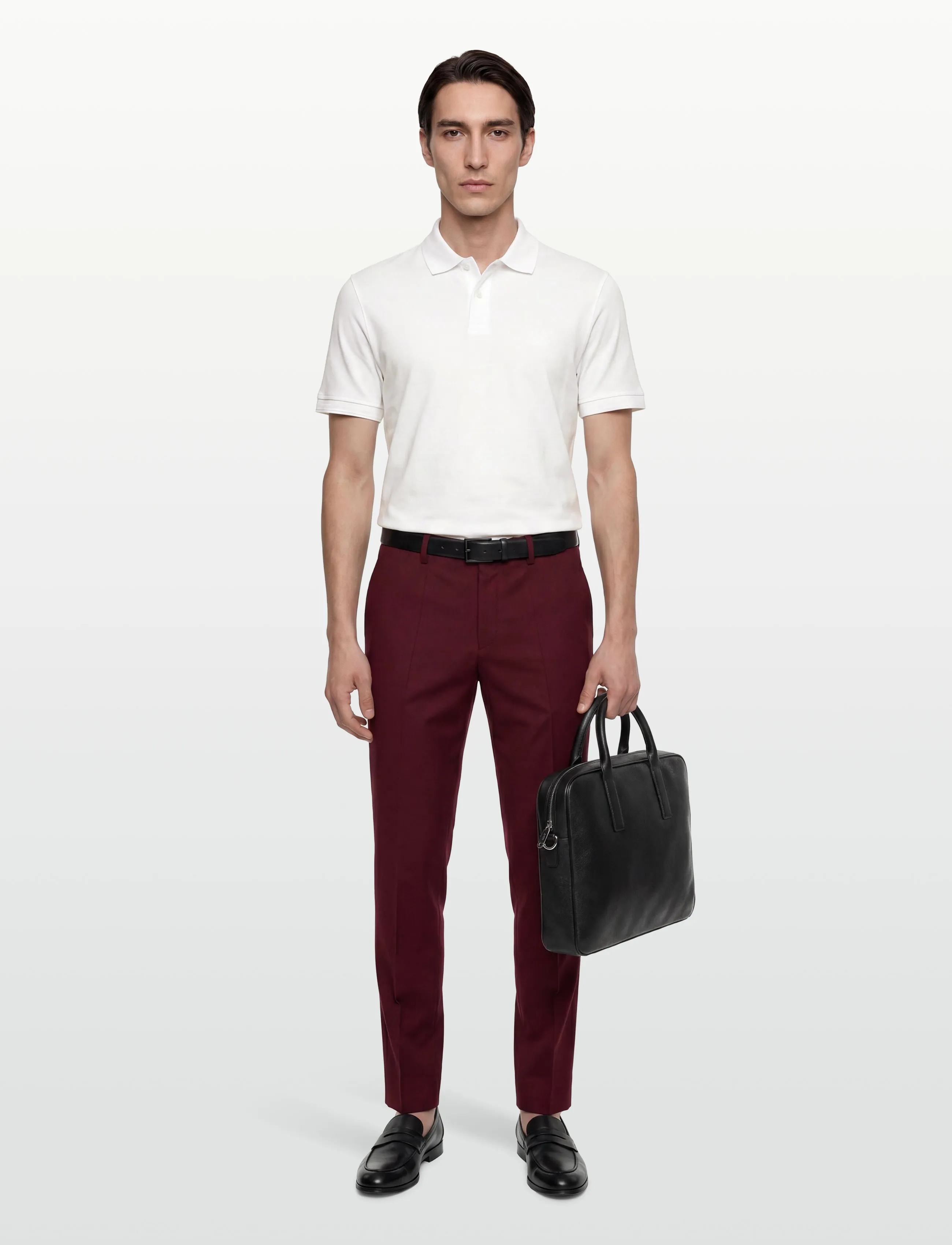 HUGO Hesten253X, 52, Burgundy, Bukser > Formelle Bukser, Herre