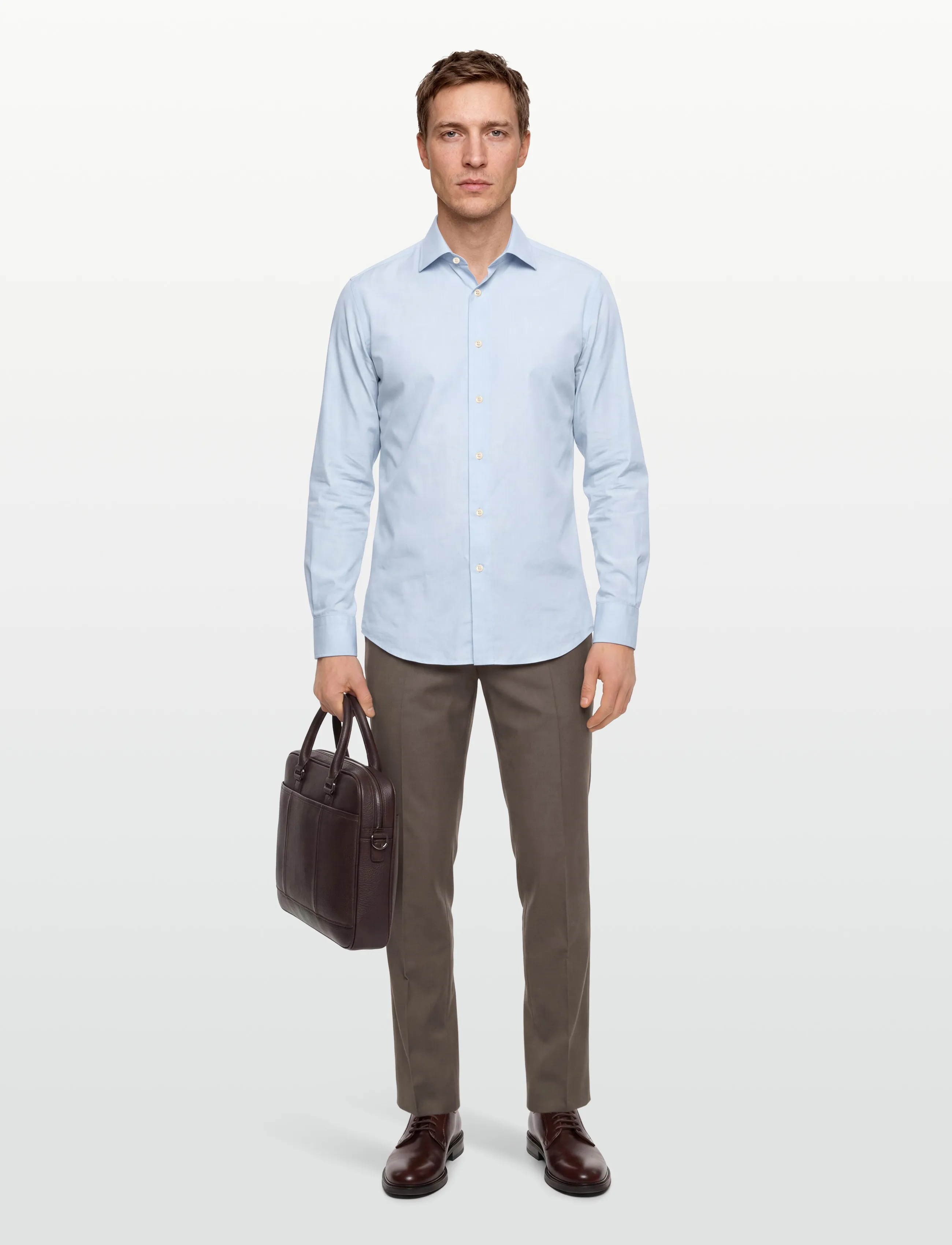 HUGO Hesten253X, 48, Brown, Bukser > Formelle Bukser, Herre