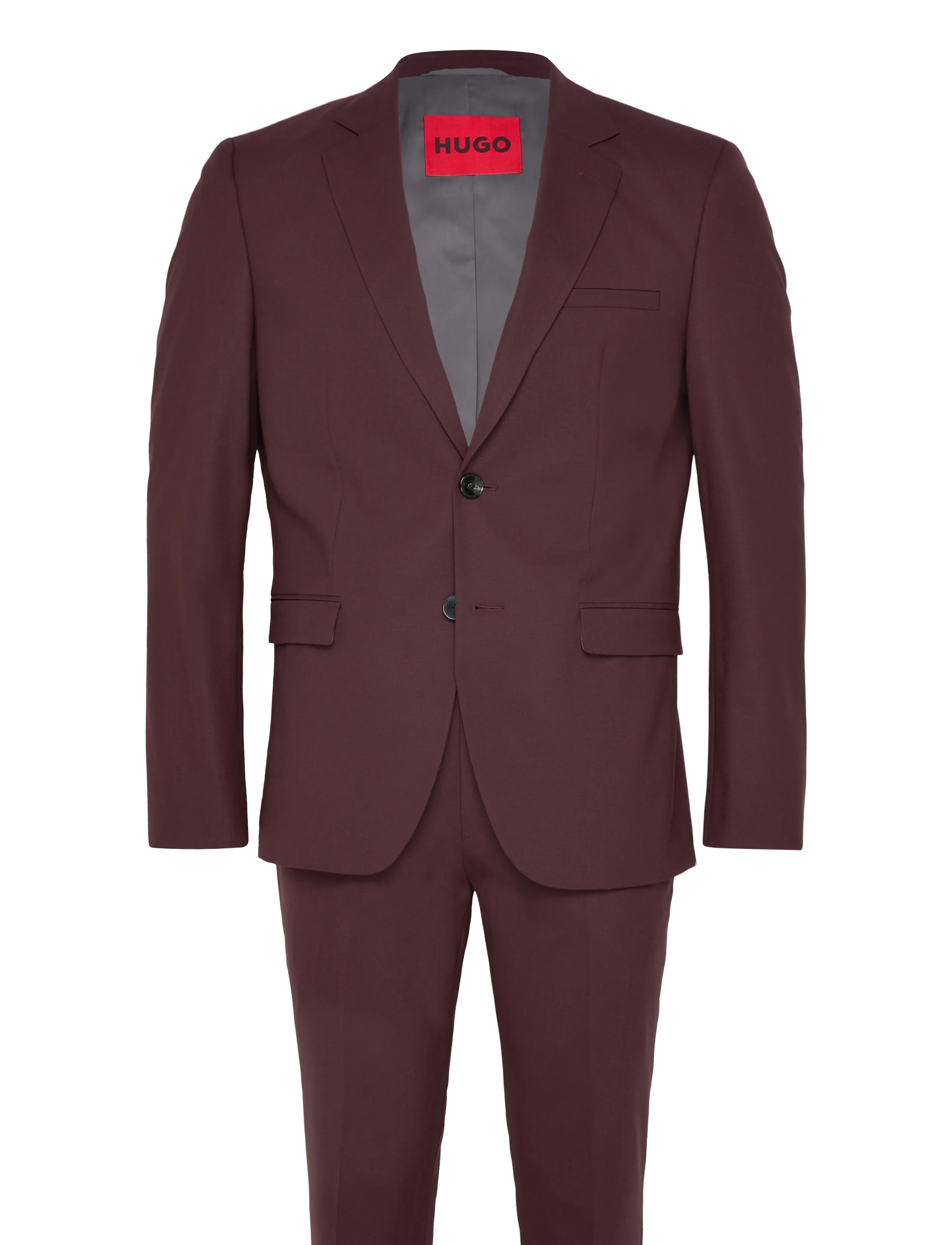 HUGO Arti-Hesten253X - Kostymer - OPEN BROWN / burgundy