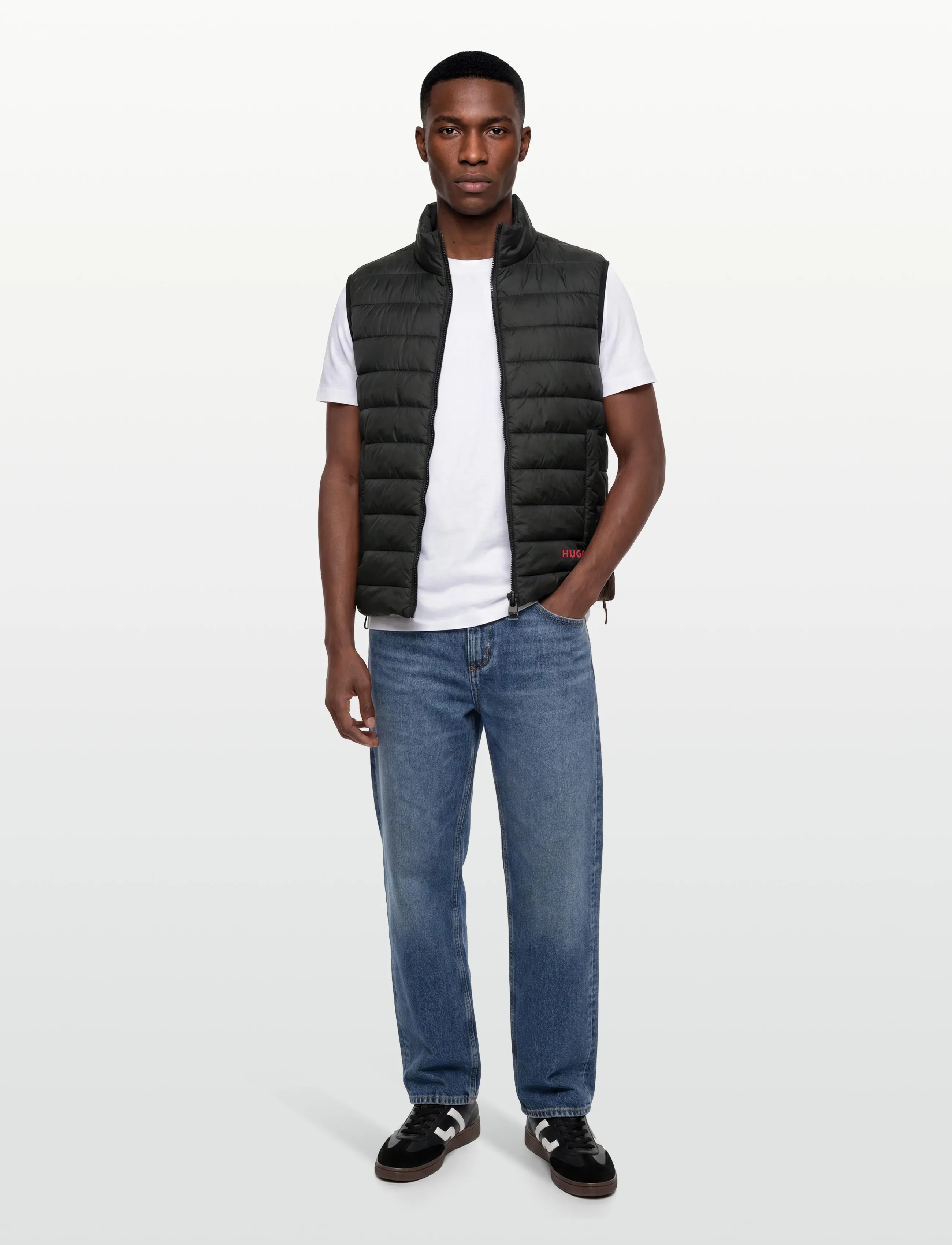 HUGO Brentino2521, S, Black, Overtøj > Veste, Herre