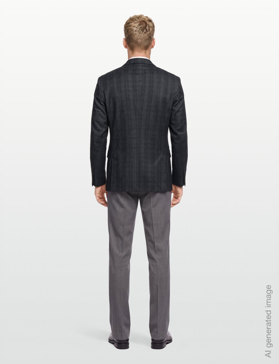 HUGO - Anton253F1X-H - vienaeiliai švarkai - dark grey - 4