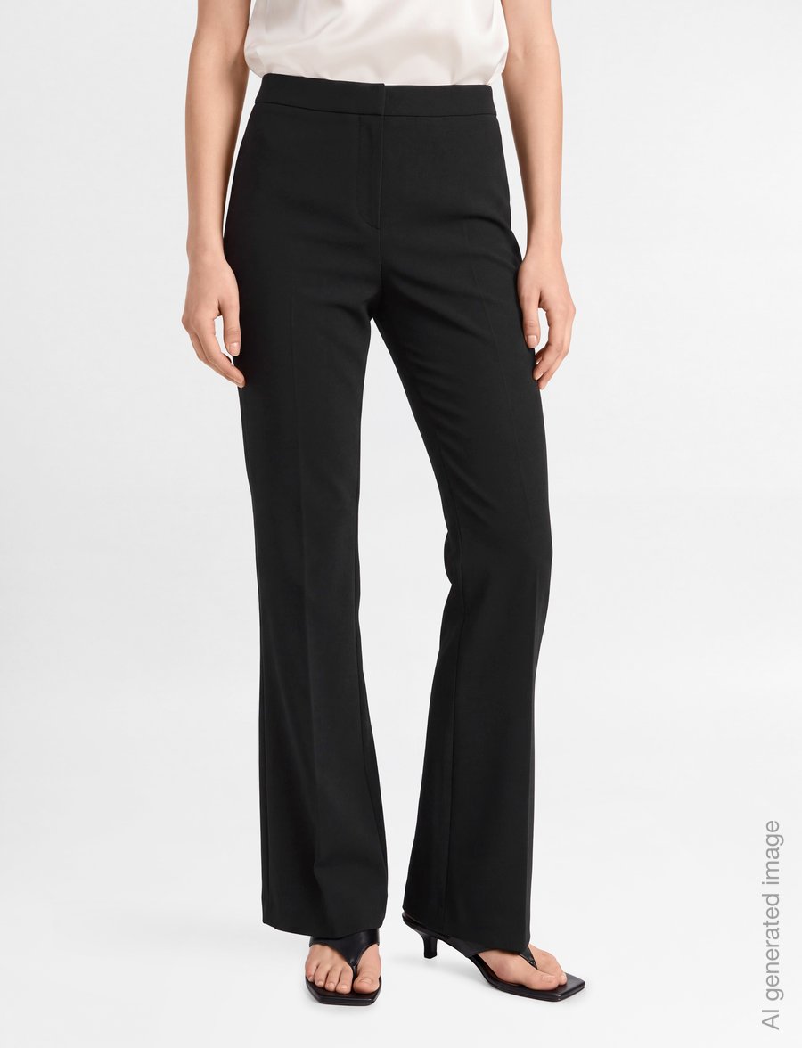 HUGO - Hizana - flare bukser - black - 3
