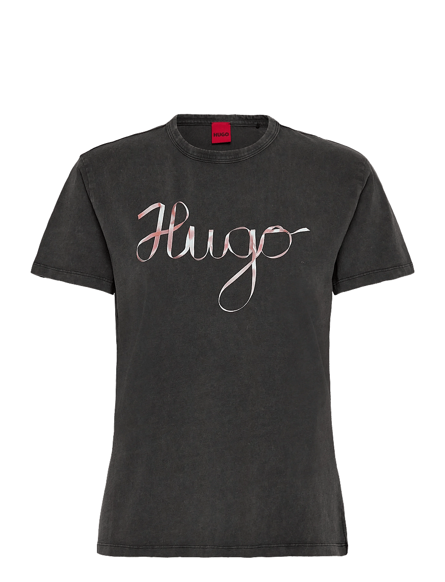 HUGO - Damacia_5 - t-shirts - black - 0