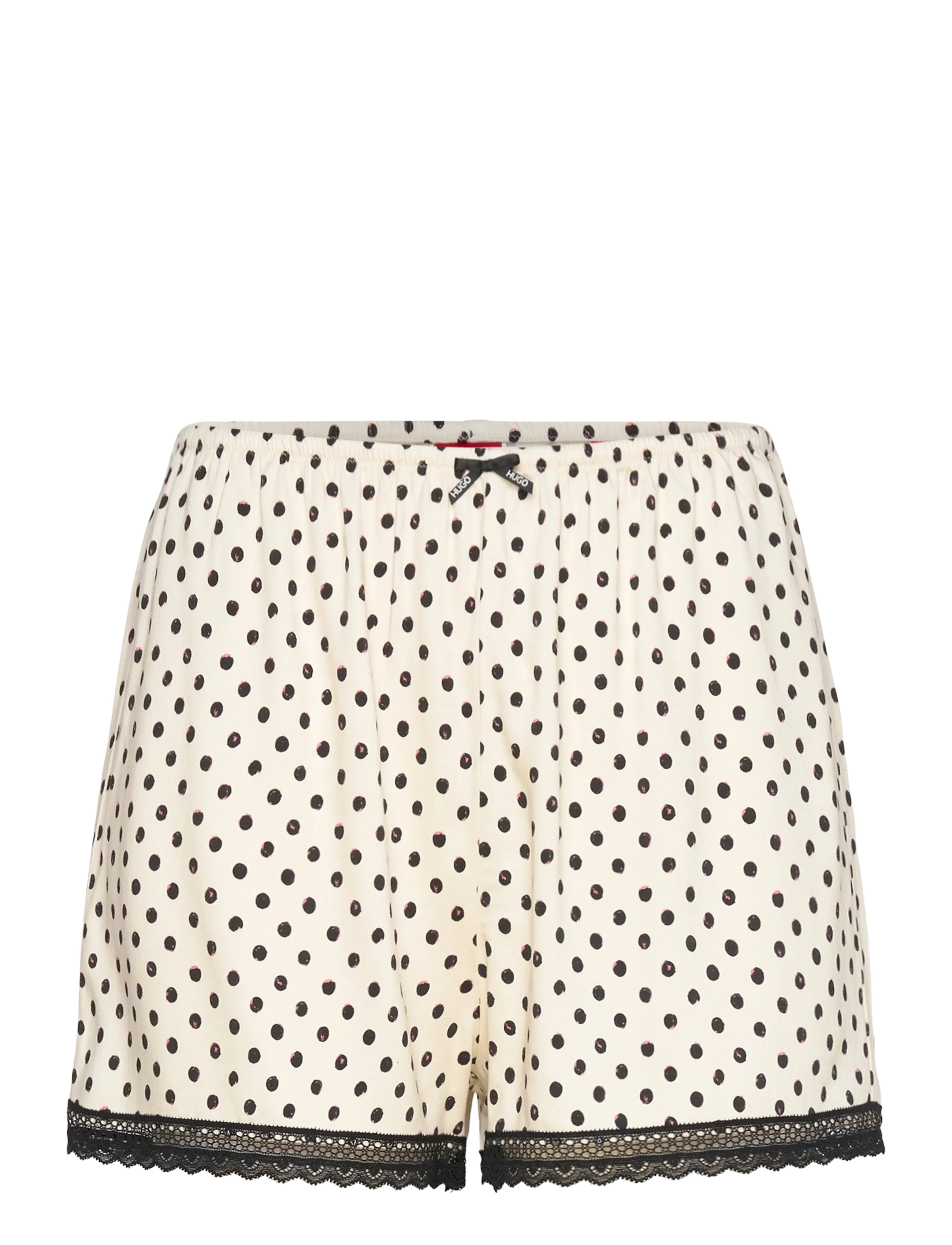 HUGO POLKA DOT_SHORTS - Pesu - NATURAL / white