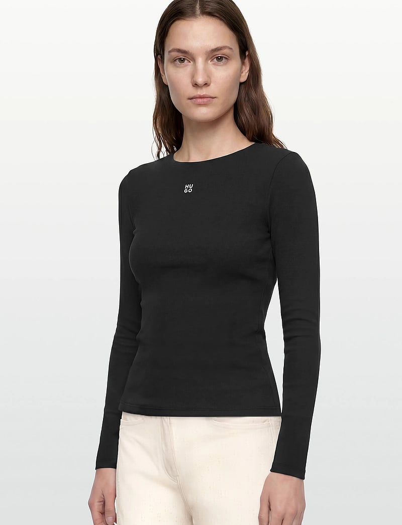 HUGO - Dasiia - langärmlige tops - black - 3