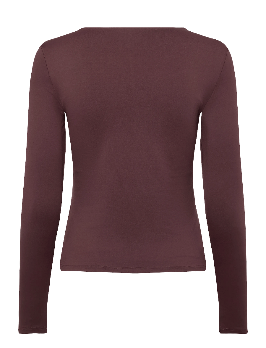 HUGO - Dasiia - långärmade toppar - brown overflow - 1