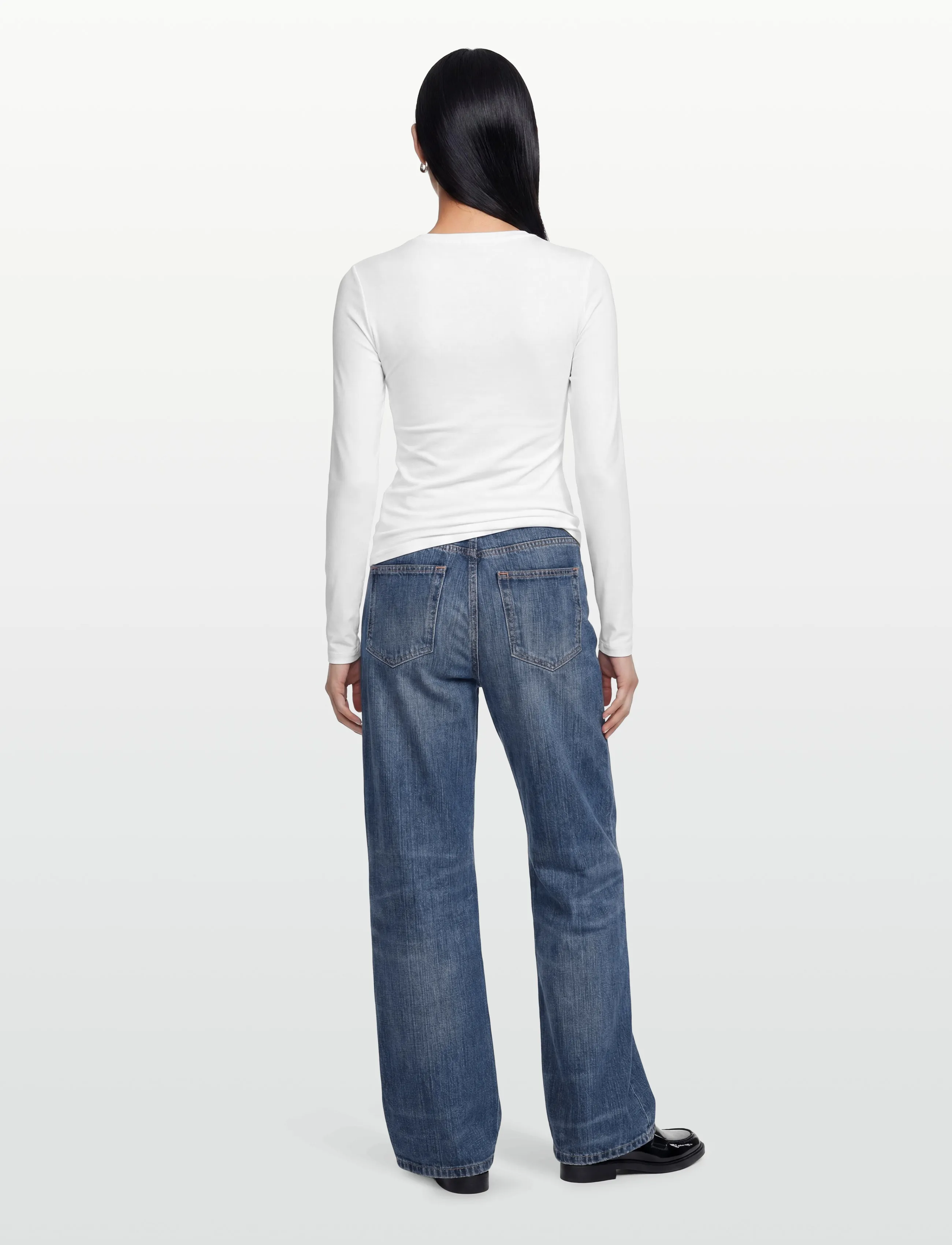 HUGO - Dasiia - langärmlige tops - white - 4