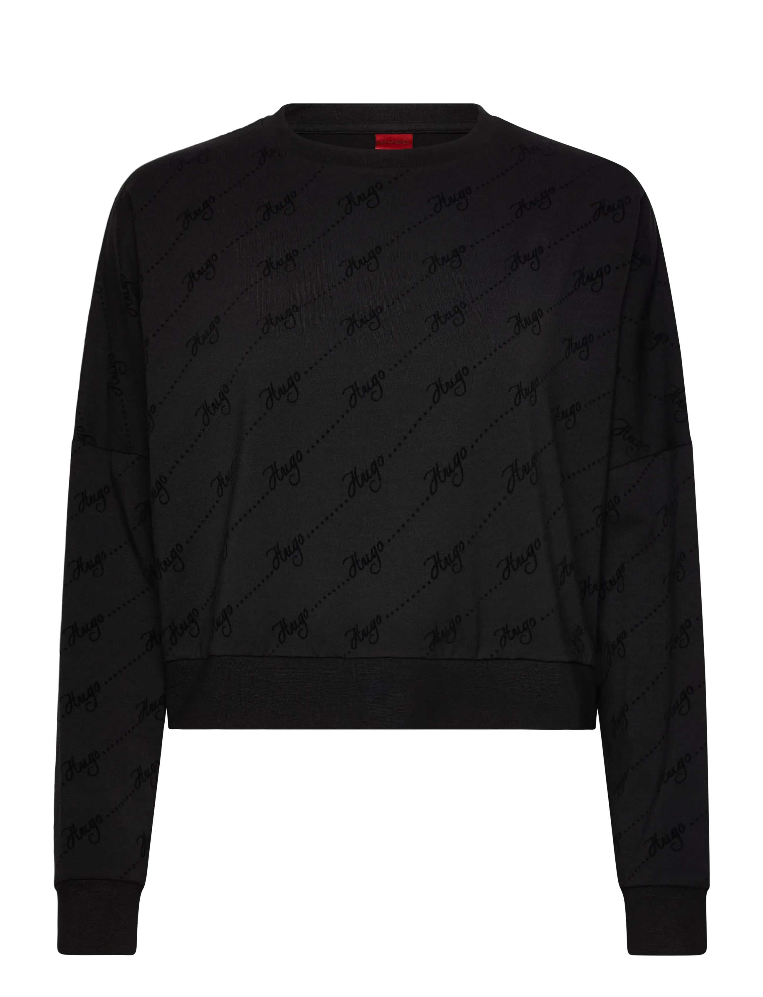 HUGO Lokky Sweatshirt, L, Black, Sweatshirts & Hættetrøjer > Sweatshirts, Dame