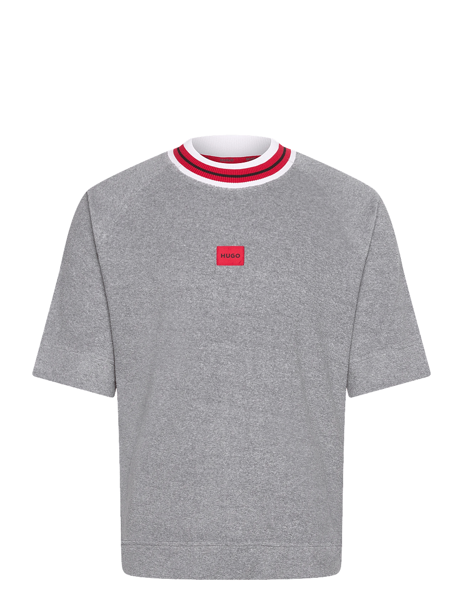 HUGO - JAXON_S/s sweatshirt - pidžaamasärgid - medium grey - 0