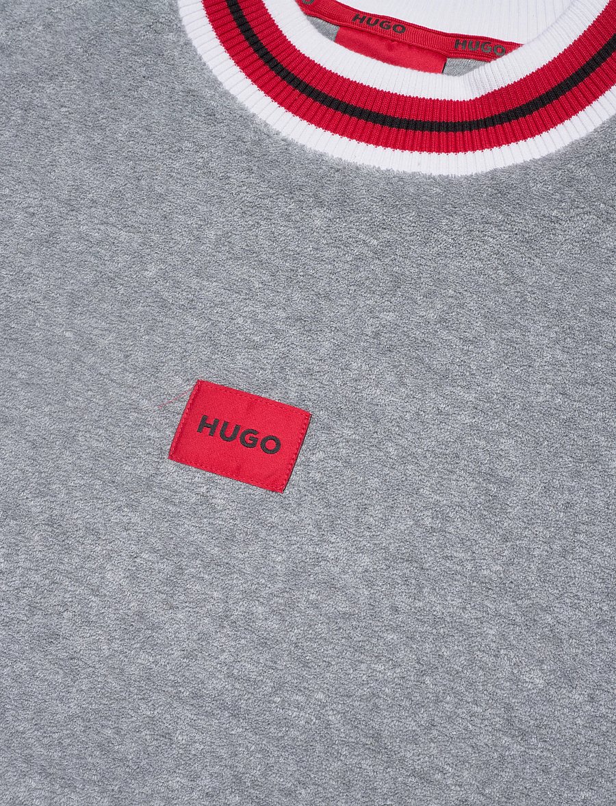 HUGO - JAXON_S/s sweatshirt - pidžaamasärgid - medium grey - 2