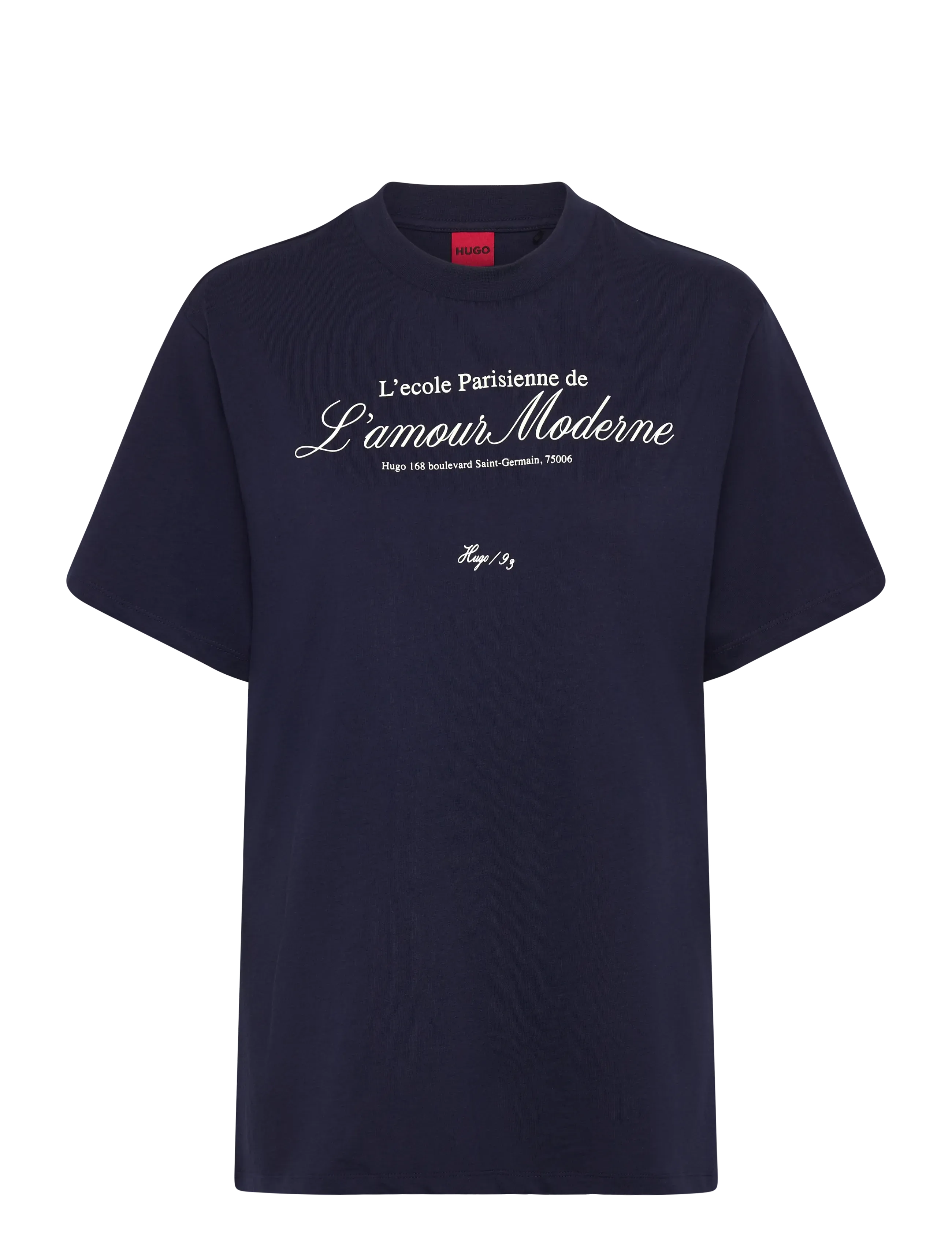 HUGO Vintage Tee_16, L, T-shirts & Oberteile, Marineblau - Short-sleeved, Frauen