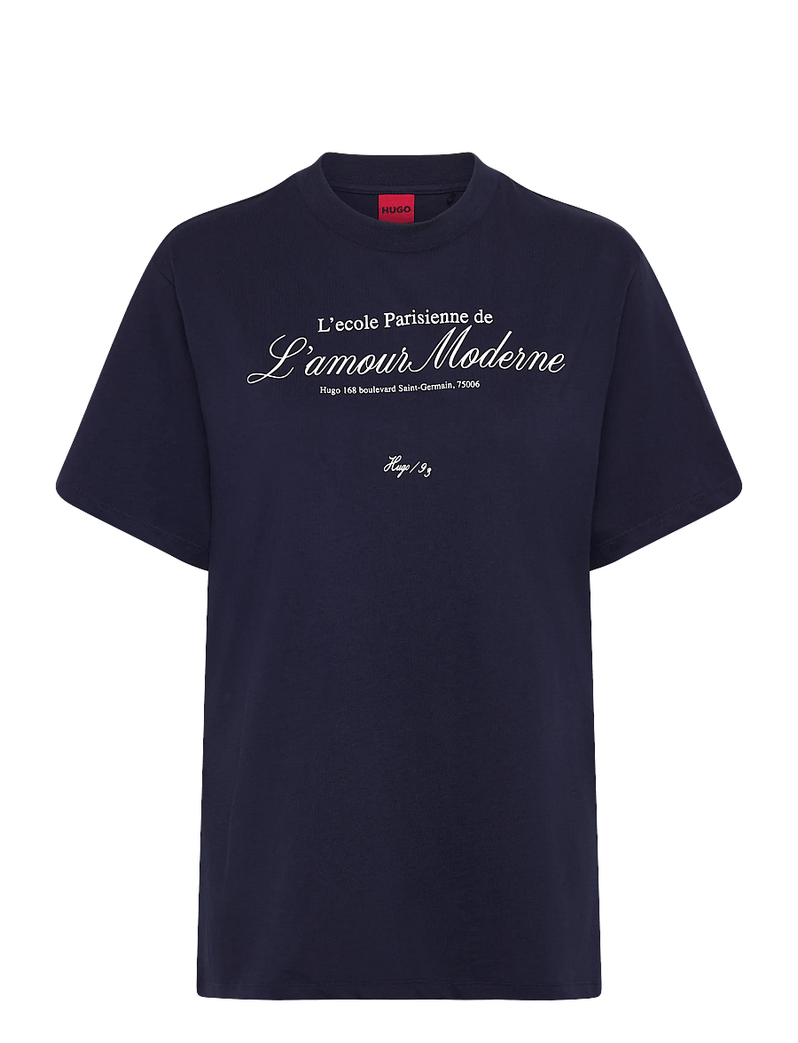 HUGO - Vintage Tee_16 - t-shirts - navy - 0