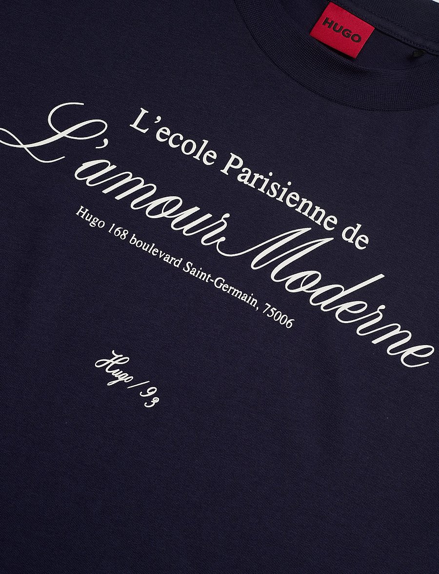 HUGO - Vintage Tee_16 - t-shirts - navy - 2
