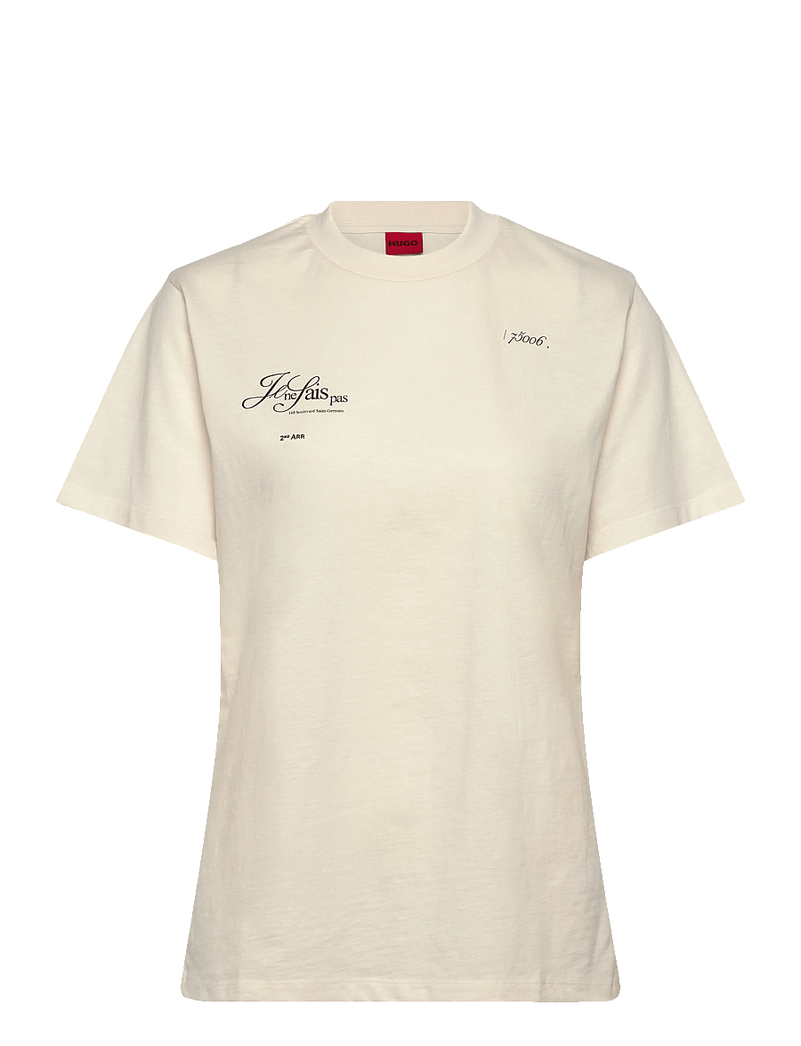 HUGO - Vintage Tee_16 - t-shirts - open white - 1