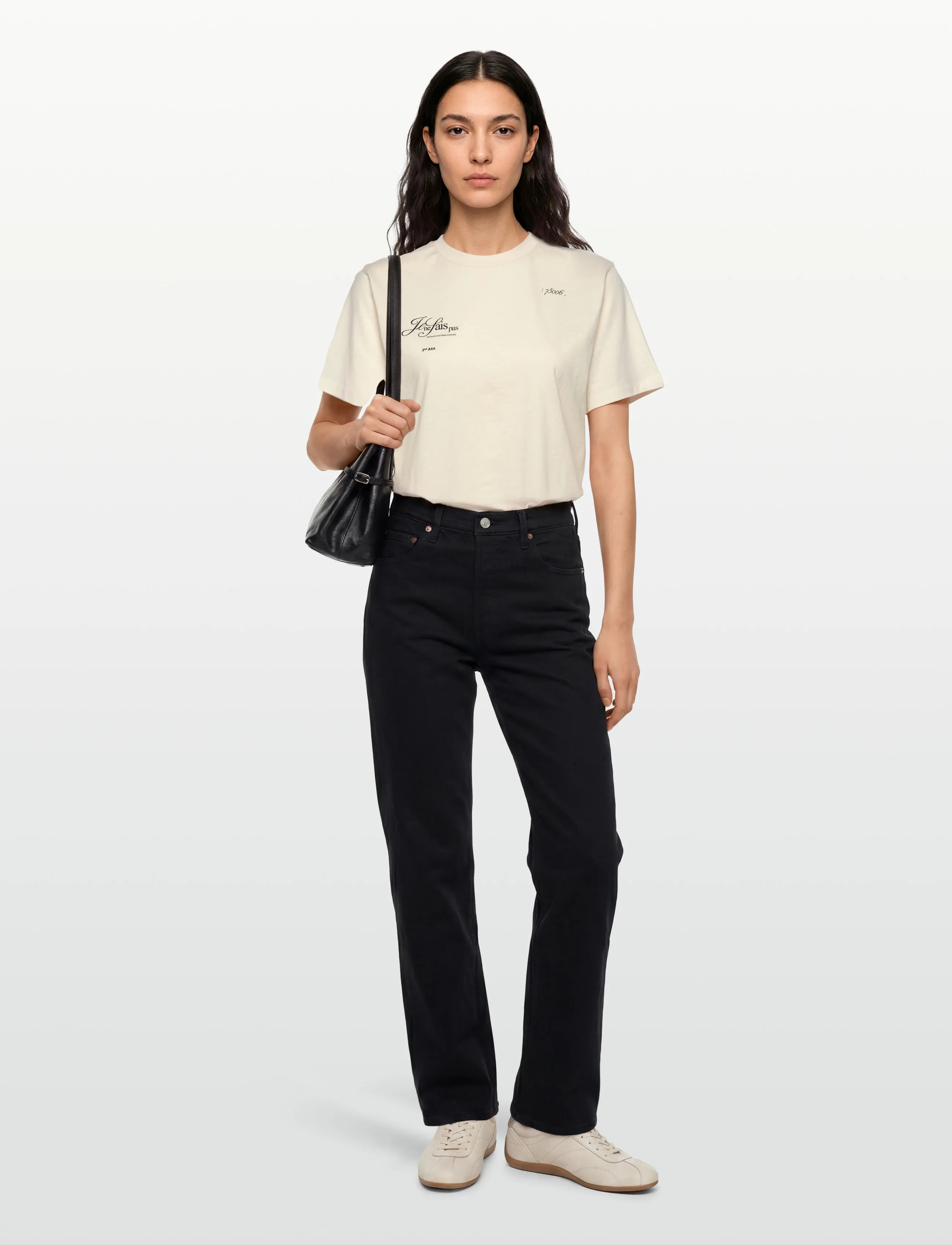 HUGO Vintage Tee_16, L, T-shirts & Oberteile, Creme - Short-sleeved, Frauen