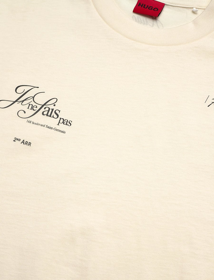 HUGO - Vintage Tee_16 - t-shirts - open white - 5
