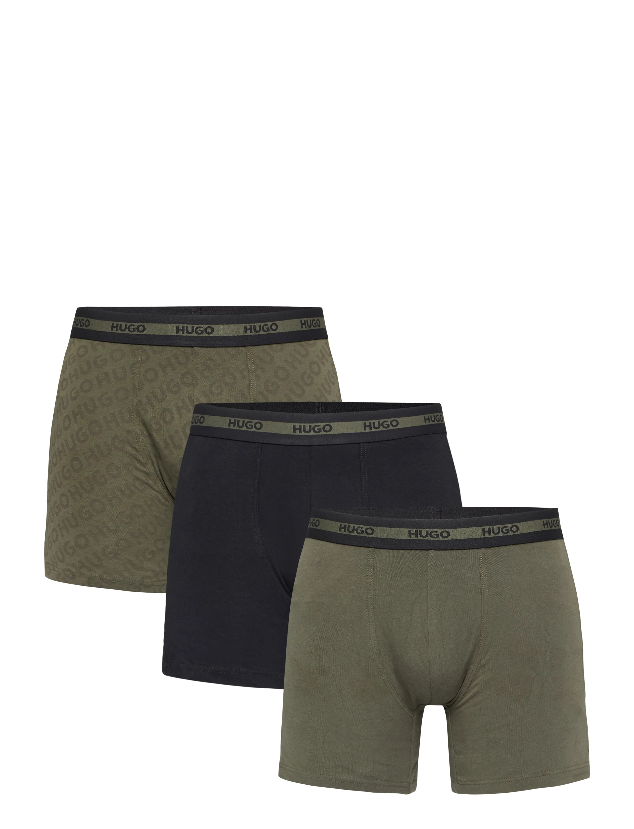 HUGO BOXER BR PLANET DES - Aluspüksid - OPEN MISCELLANEOUS / khaki/green