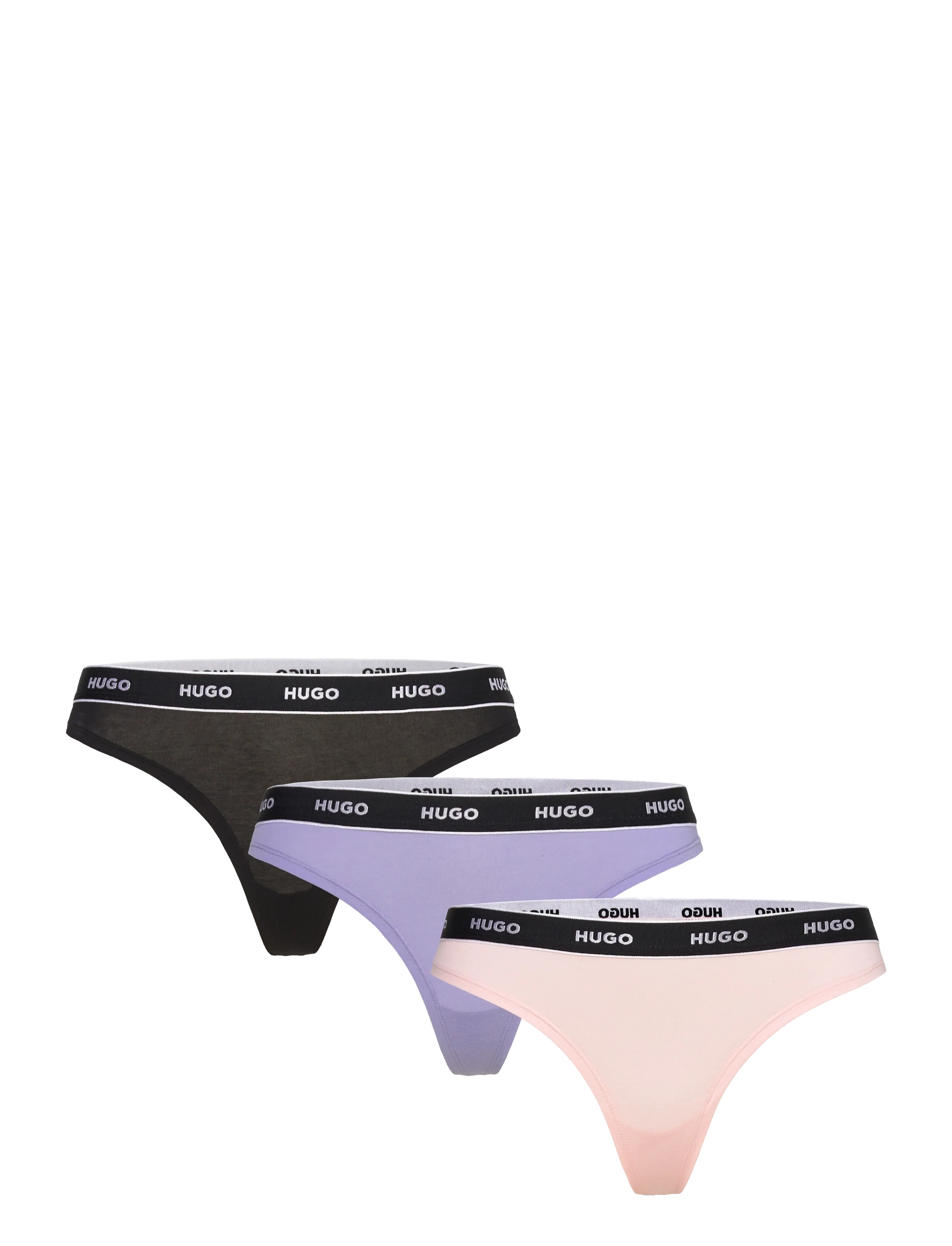 HUGO Triplet Thong Stripe, XS, Purple, Trusser > G-Streng, Dame